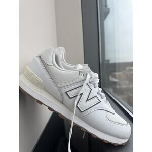 New Balance 574 White Gum Leather Men's Sneakers